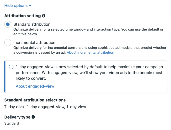 Meta Ads Attribution Setting